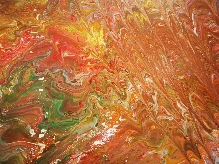 Wacken 2023 – Acryl Pouring Gemälde von Detlef Samieske
